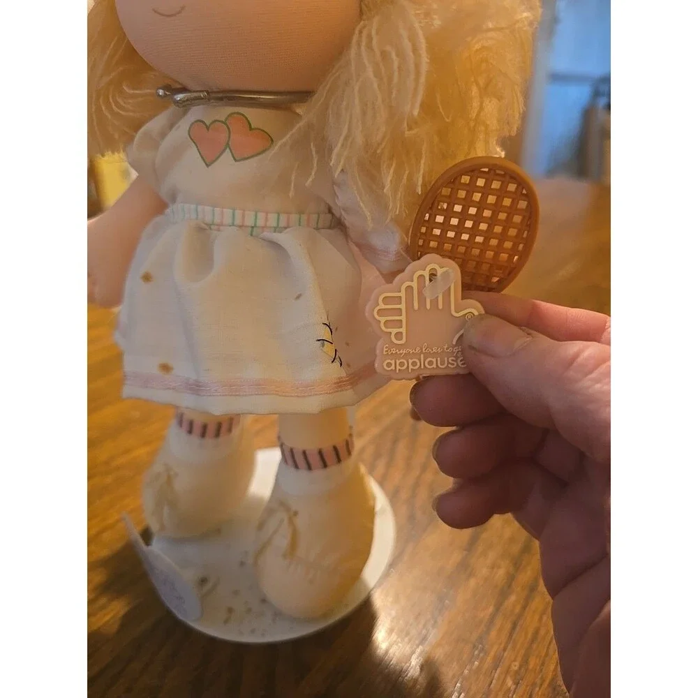 Vintage Applause 1988 Precious Moments Doll W/ Tennis Racquet 10” READ DETAILS